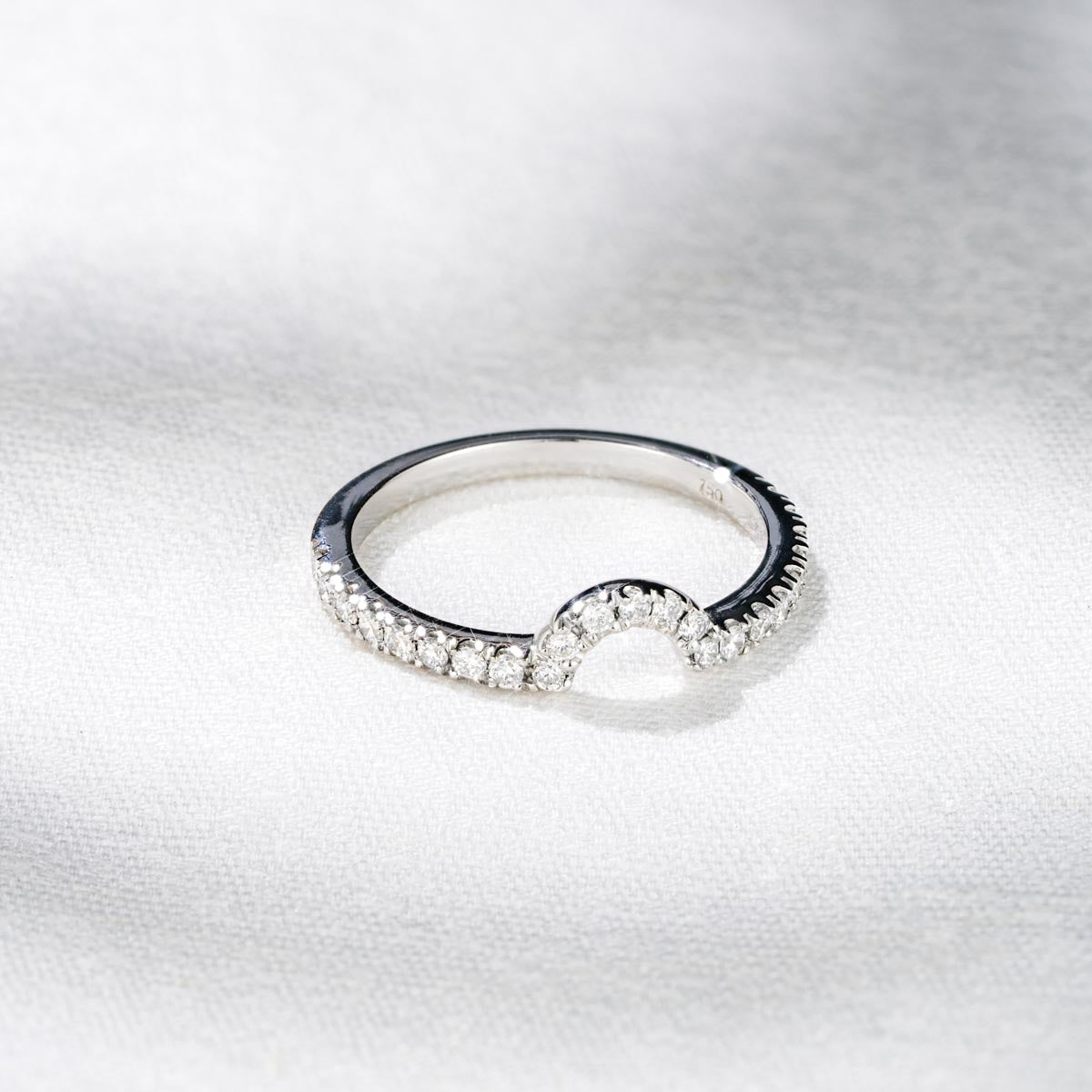 Diana Matching Wedding Band 0.40 ct G/Si Diamond in Platinum