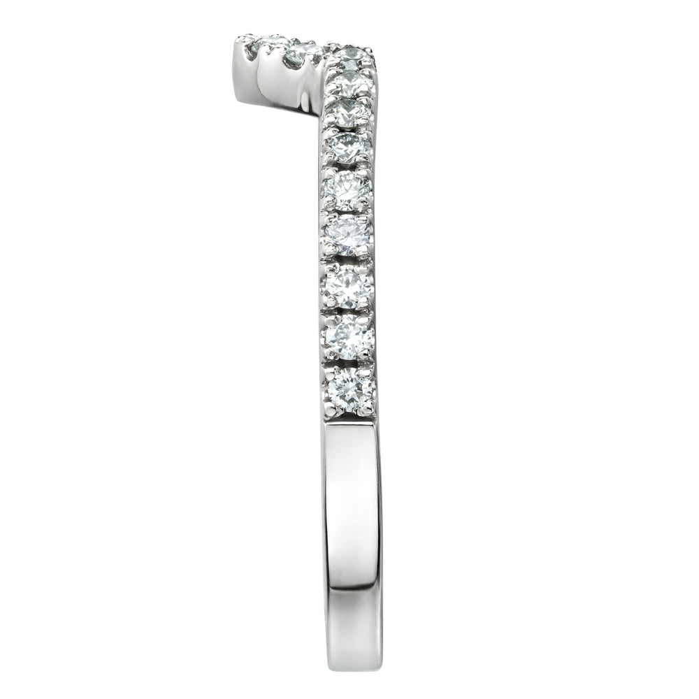 Diana Matching Wedding Band 0.40 ct G/Si Diamond in 18K White Gold