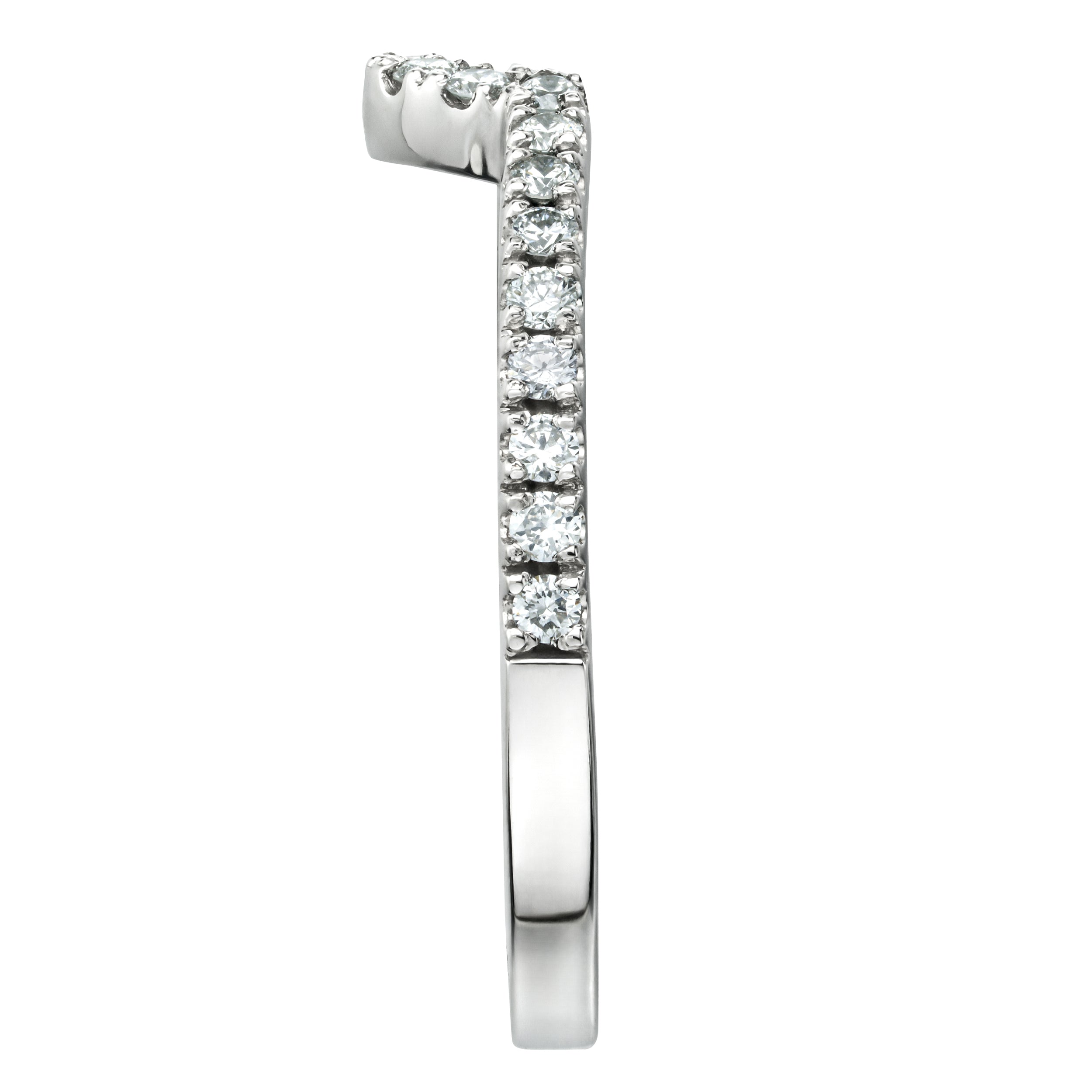 Diana Matching Wedding Band 0.40 ct G/Si Diamond in 18K White Gold
