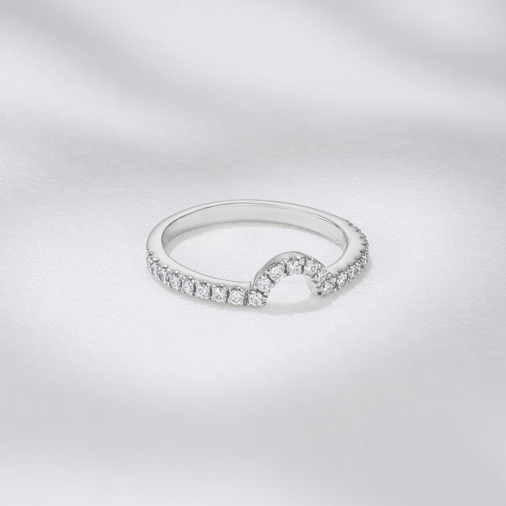 Diana Matching Wedding Band 0.40 ct G/Si Diamond in 18K White Gold