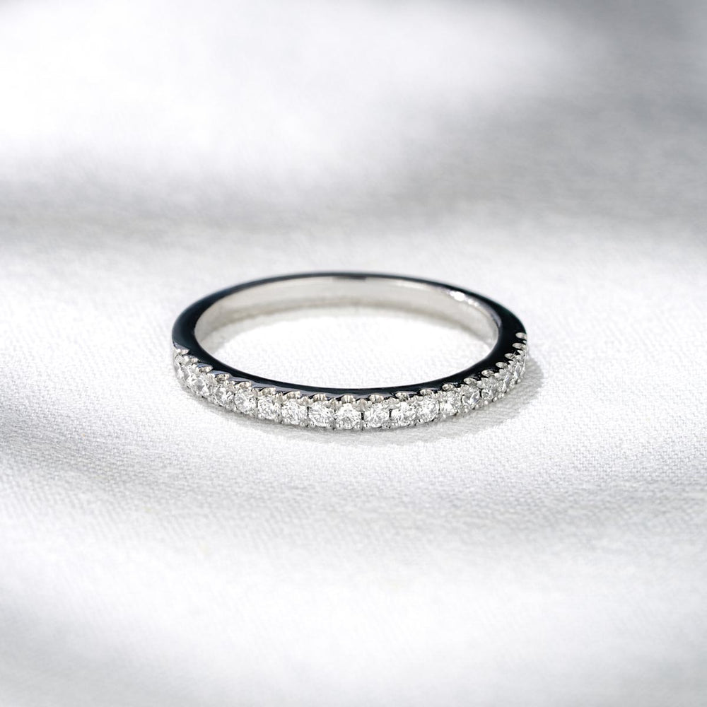 Elizabeth Matching Wedding Band 0.45ct G/Si Diamond in 18K White Gold