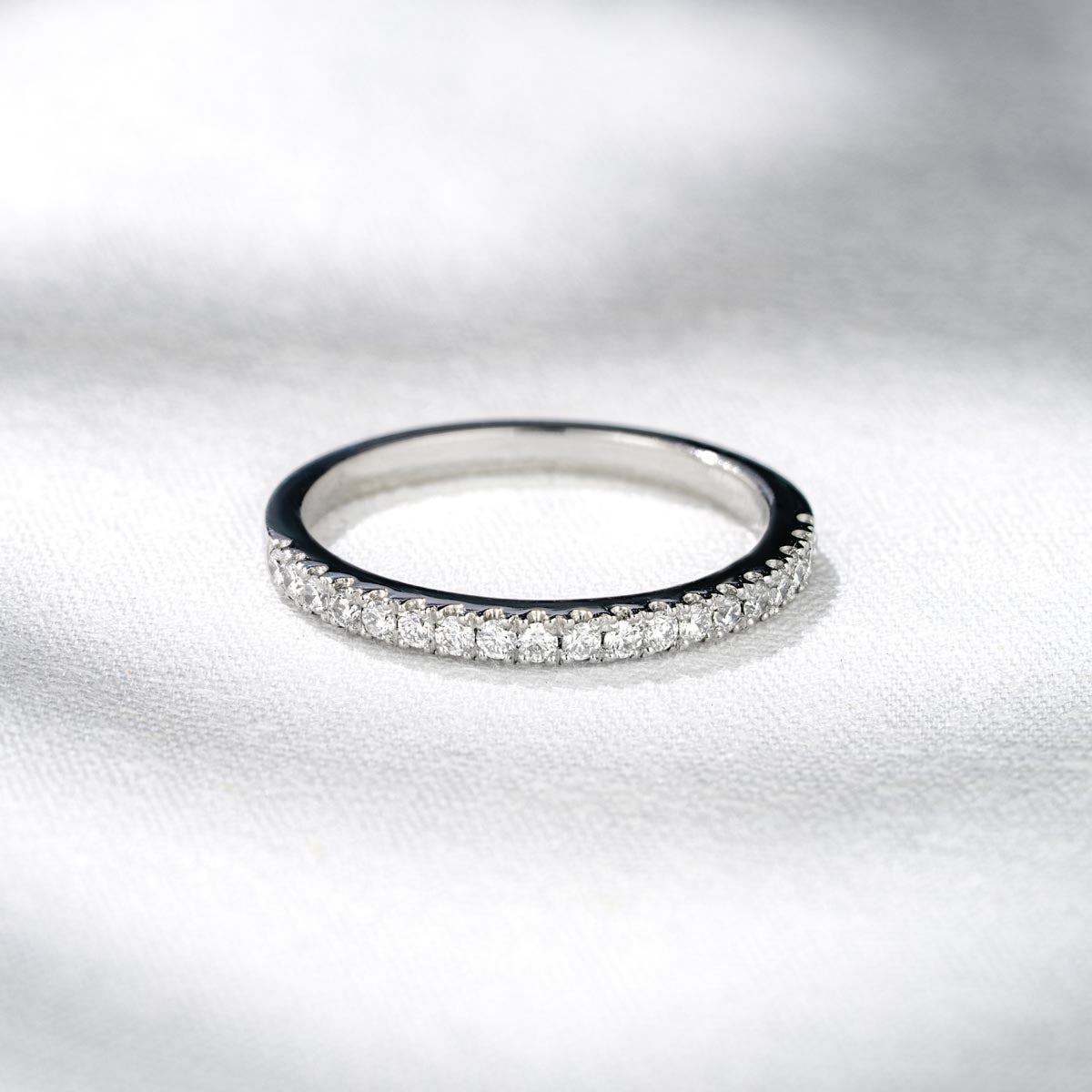 Elizabeth Matching Wedding Band 0.45ct G/Si Diamond in 18K White Gold