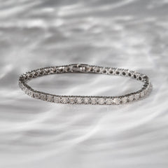 Men's Lab Diamond 1.00ct Tennis Bracelet in 925 Silver
