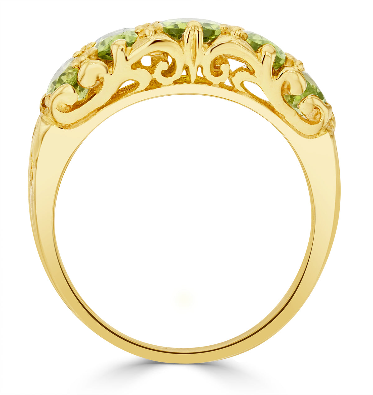 Peridot 2.72CT 9K Yellow Gold Ring