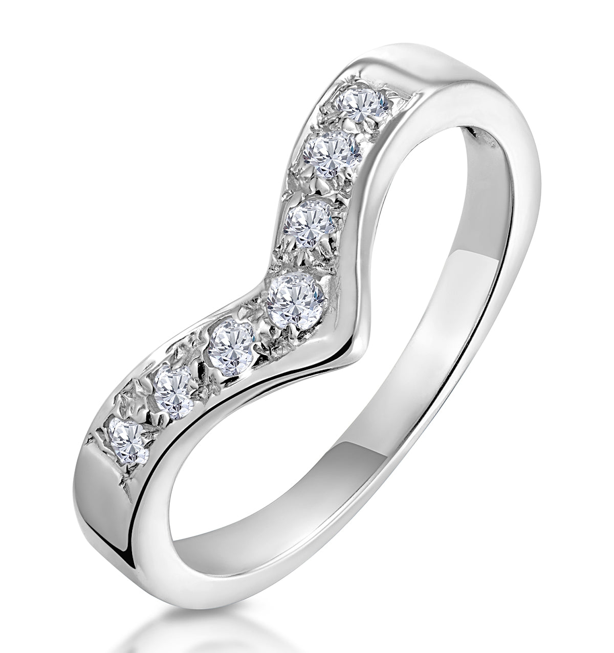 White gold wishbone wedding rings | Beachweddingtips.com