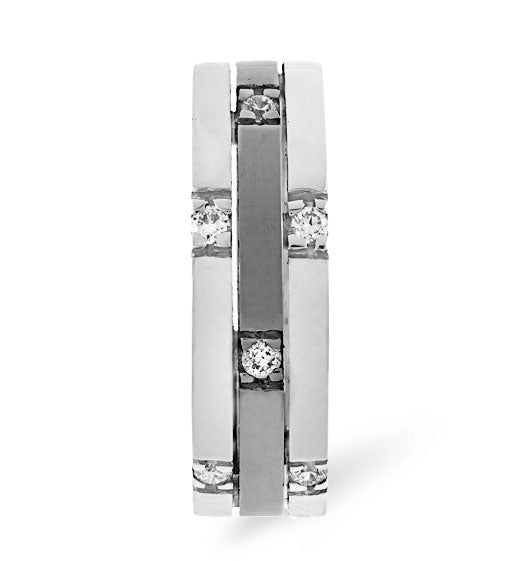 Mens 0.37ct G/Vs Diamond Platinum Dress Ring