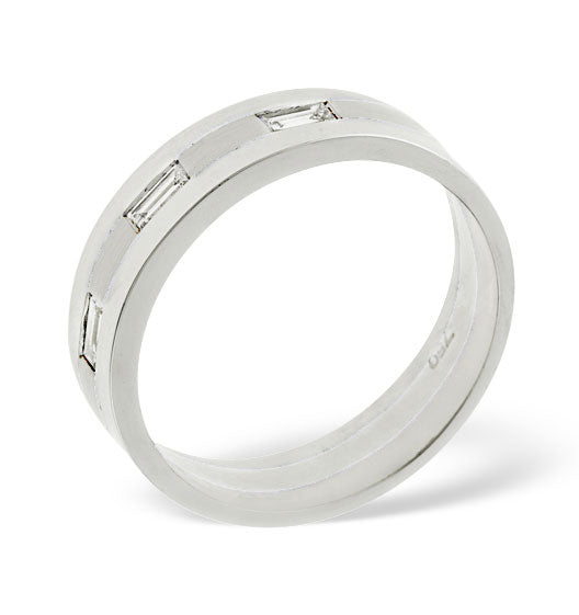 Mens 0.14ct H/Si Diamond Platinum Dress Ring