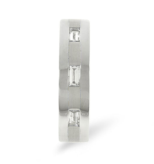 Mens 0.14ct H/Si Diamond Platinum Dress Ring