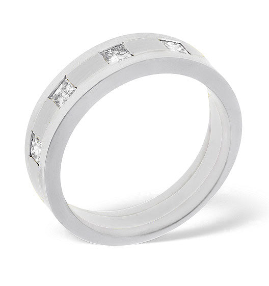 Mens 0.35ct G/Vs Diamond Platinum Dress Ring