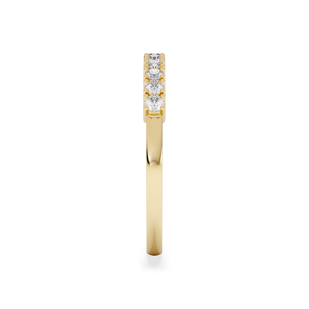 Twilight Lab Diamond Half Eternity Ring 0.30ct in 18K Gold Vermeil