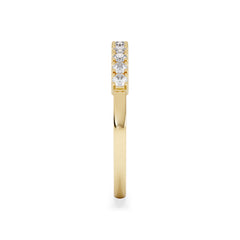 Twilight Lab Diamond Half Eternity Ring 0.30ct in 18K Gold Vermeil