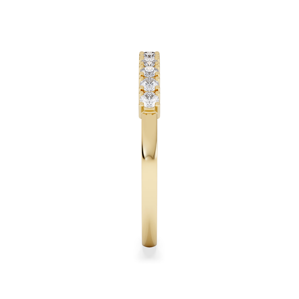 Twilight Lab Diamond Half Eternity Ring 0.30ct in 18K Gold Vermeil