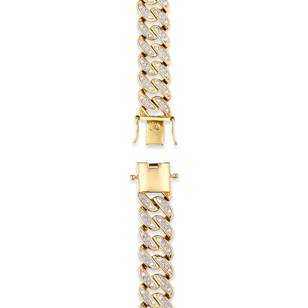 21 Inch Havana Cuban Lab Diamond Necklace 3.00ct Set in 18K Gold Vermeil