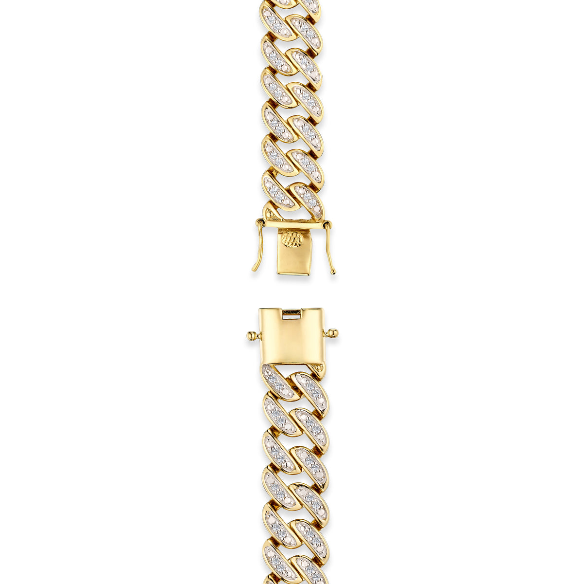 21 Inch Havana Cuban Lab Diamond Necklace 3.00ct Set in 18K Gold Vermeil
