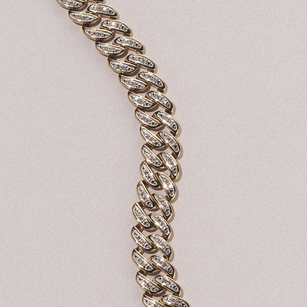 21 Inch Havana Cuban Lab Diamond Necklace 3.00ct Set in 18K Gold Vermeil