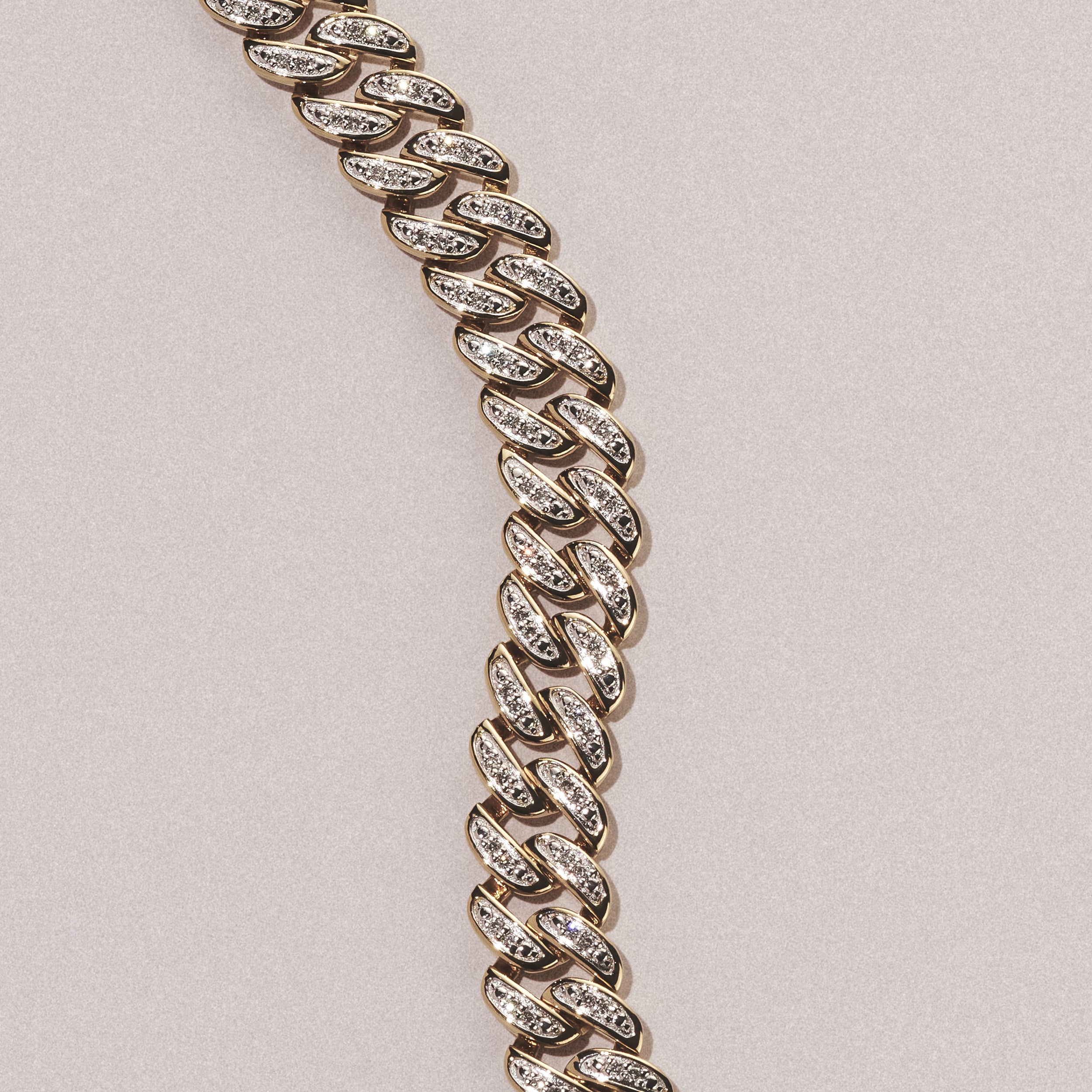 21 Inch Havana Cuban Lab Diamond Necklace 3.00ct Set in 18K Gold Vermeil