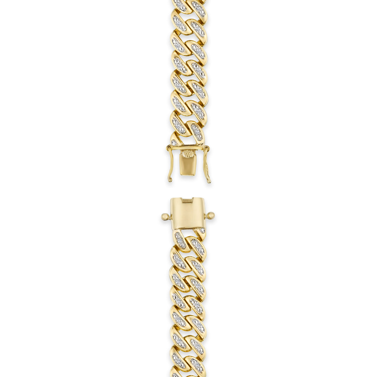 21 Inch Havana Cuban Lab Diamond Necklace 1.20ct Set in 18K Gold Vermeil