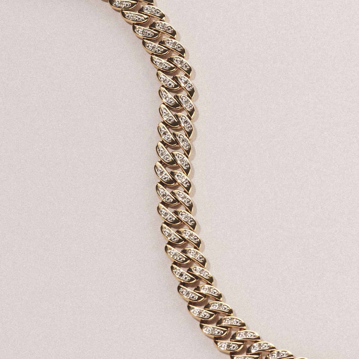 21 Inch Havana Cuban Lab Diamond Necklace 1.20ct Set in 18K Gold Vermeil