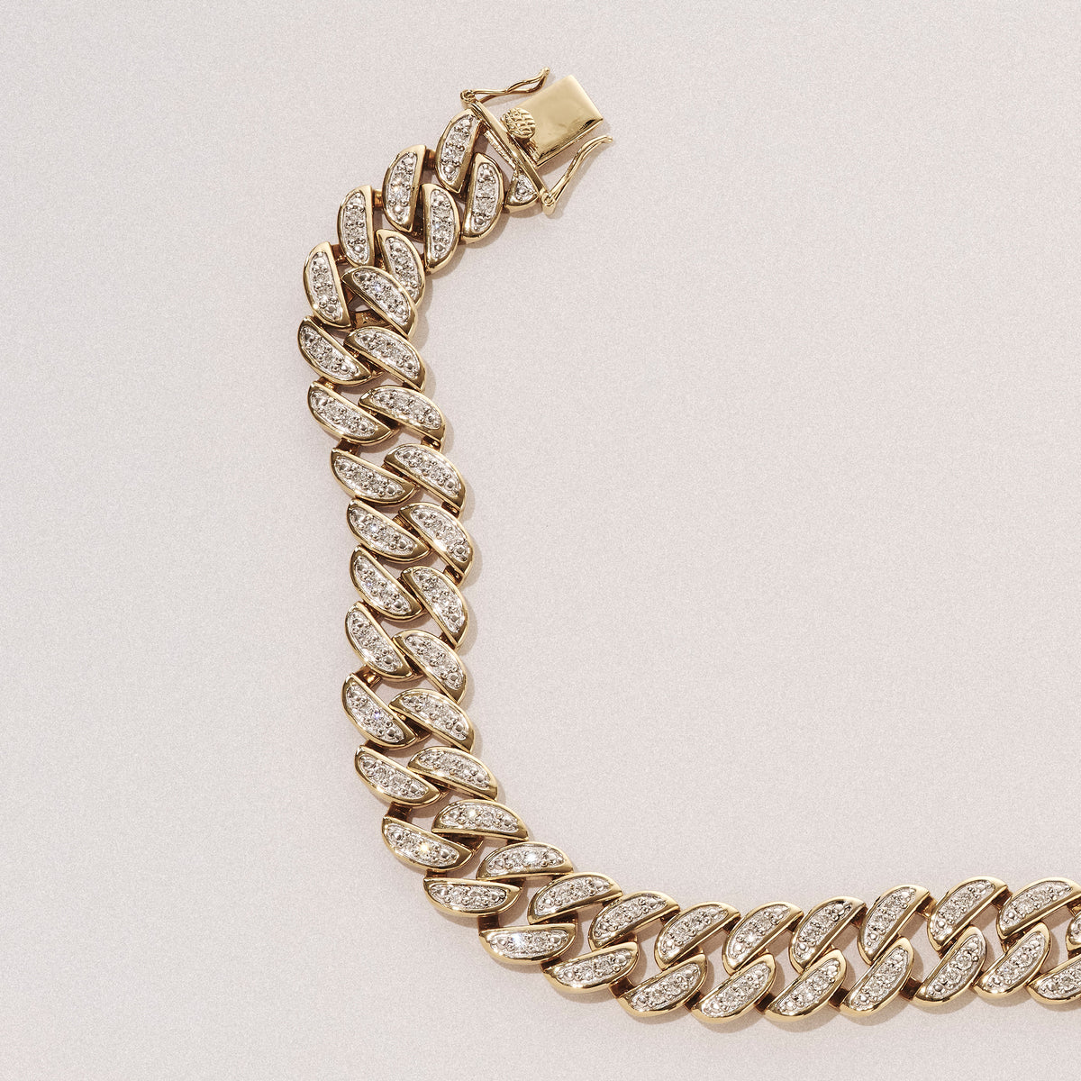 21 Inch Havana Cuban Lab Diamond Necklace 8.00ct Set in 18K Gold Vermeil