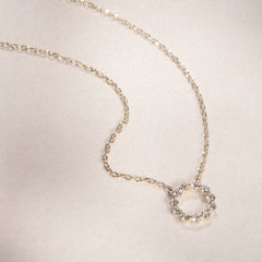 Lab Diamond Eternal Glow Circles Necklace 0.25ct in 18K Gold Vermeil