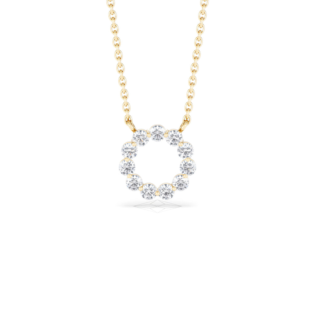 Eternal Glow Lab Diamond Necklace 0.25ct in 18K Gold Vermeil
