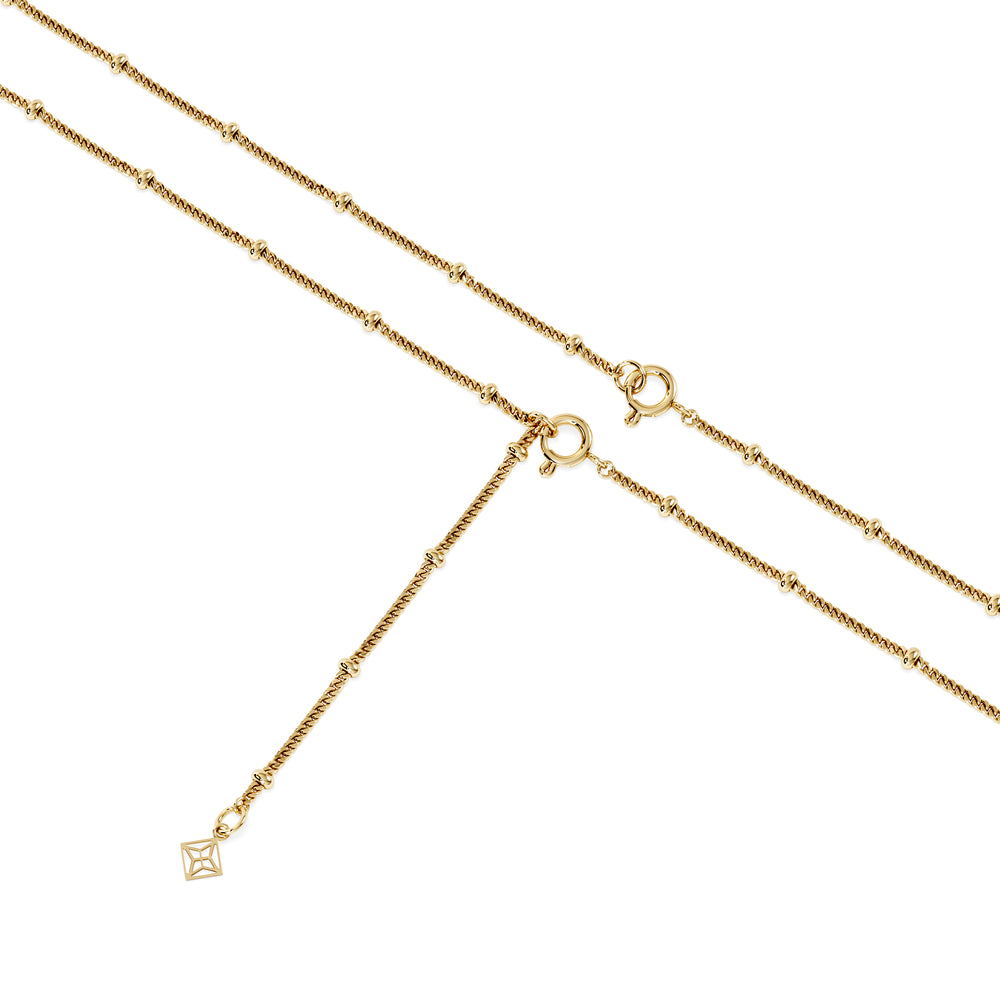 Zodiac Capricorn Necklace Medallion Lab Grown 0.02ct in 18K Gold Vermeil