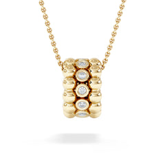 Solis 0.26ct Round Cut Lab Diamond Pendant Necklace in 18K Gold Vermeil