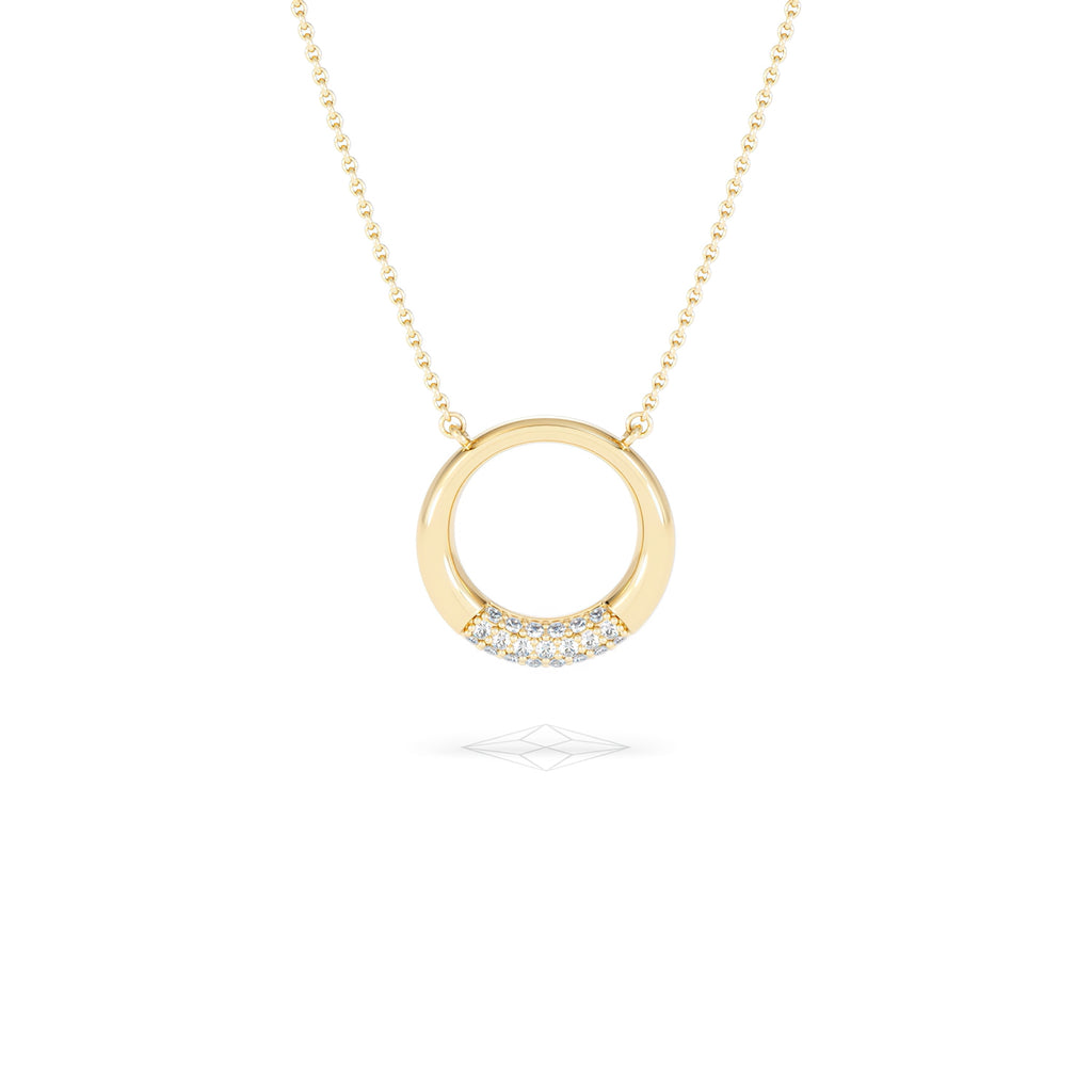 Luna 0.30ct Lab Diamond Necklace in 18K Vermeil