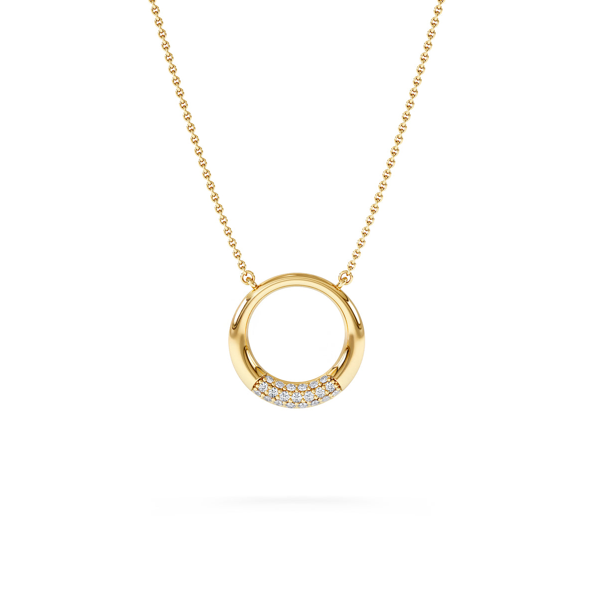Luna 0.30ct Lab Diamond Necklace in 18K Vermeil