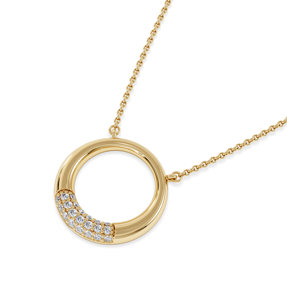 Luna 0.30ct Lab Diamond Necklace in 18K Vermeil