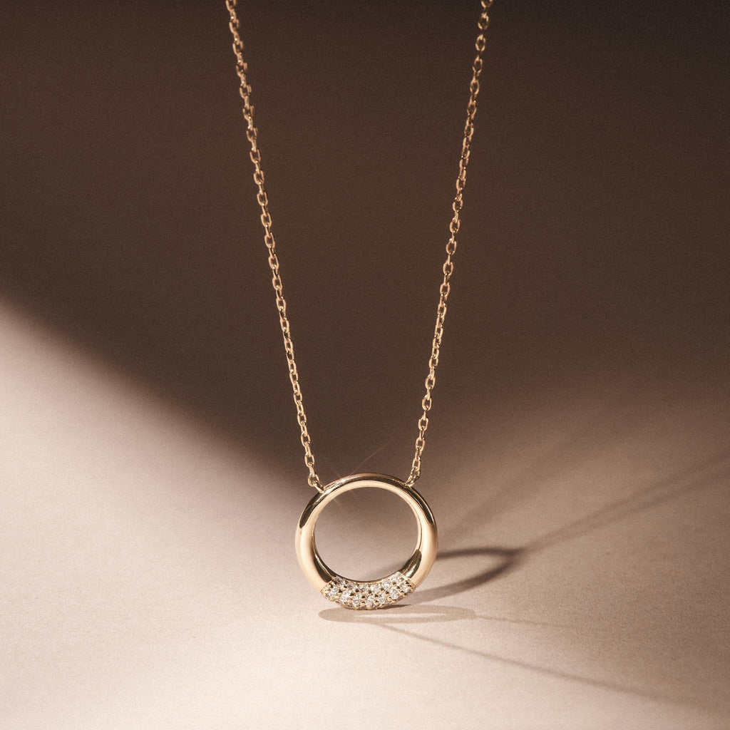 Luna 0.30ct Lab Diamond Necklace in 18K Vermeil