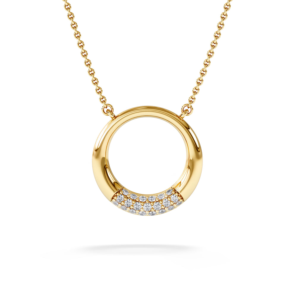 Luna 0.30ct Lab Diamond Necklace in 18K Vermeil