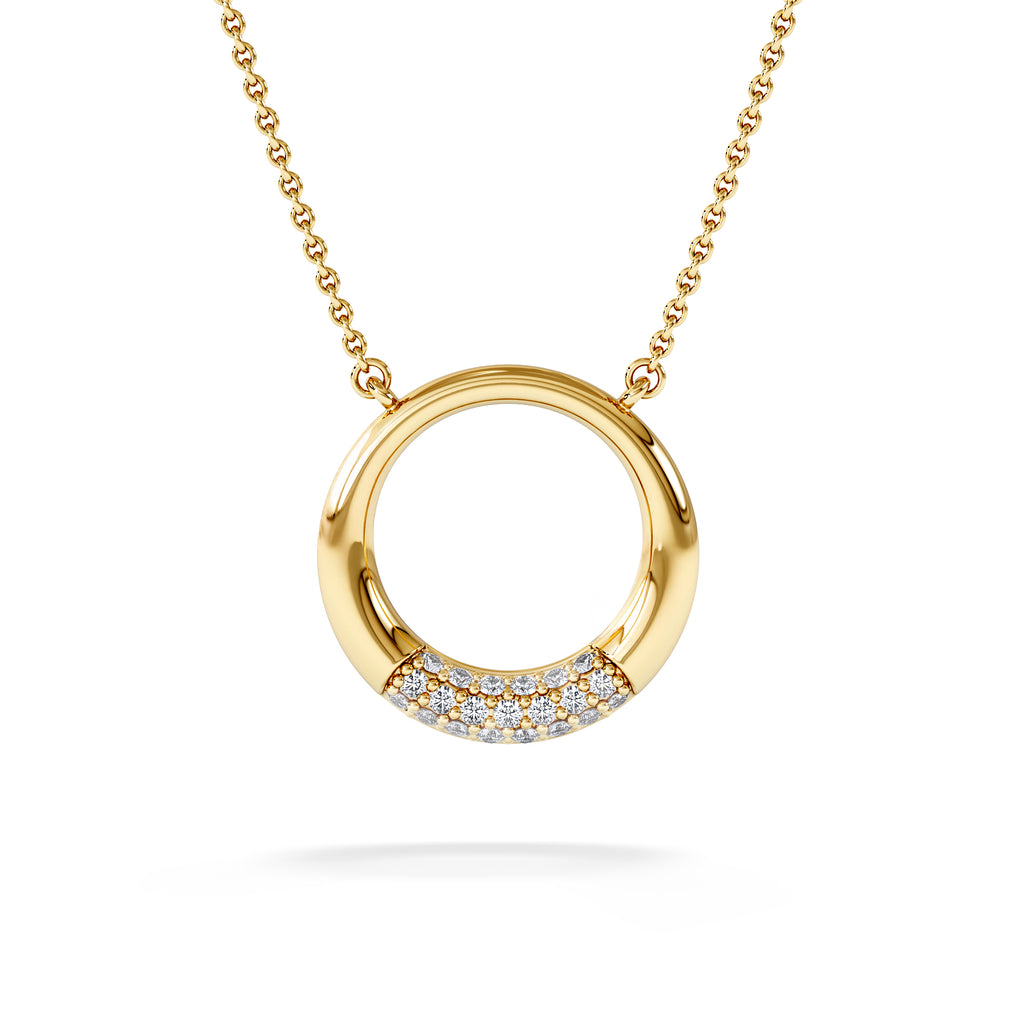 Luna 0.30ct Lab Diamond Necklace in 18K Vermeil