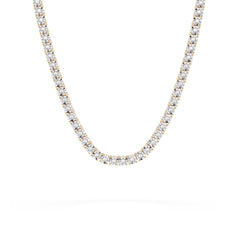 Brilliance 2.50ct Round Cut Lab Diamond Tennis Necklace in 18K Gold Vermeil