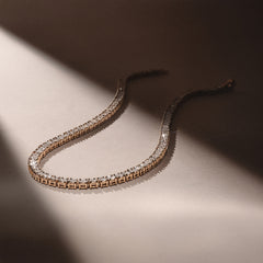 Brilliance 2.00ct Lab Diamond Chocker Tennis Necklace in 18K Gold Vermeil