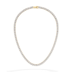 Brilliance 2.50ct Round Cut Lab Diamond Tennis Necklace in 18K Gold Vermeil