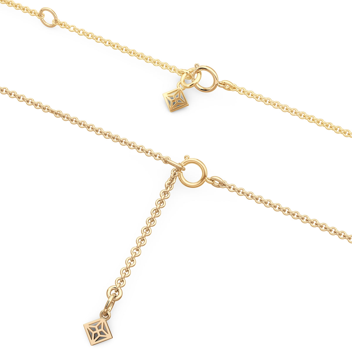 Love Motif 0.20ct Lab Diamond Necklace in 18K Gold Vermeil