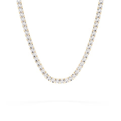 Brilliance 2.00ct Lab Diamond Chocker Tennis Necklace in 18K Gold Vermeil