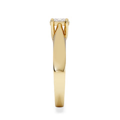 Naomi Oval Cut Lab Diamond Engagement Ring 0.33ct H/SI in 18k Gold Vermeil