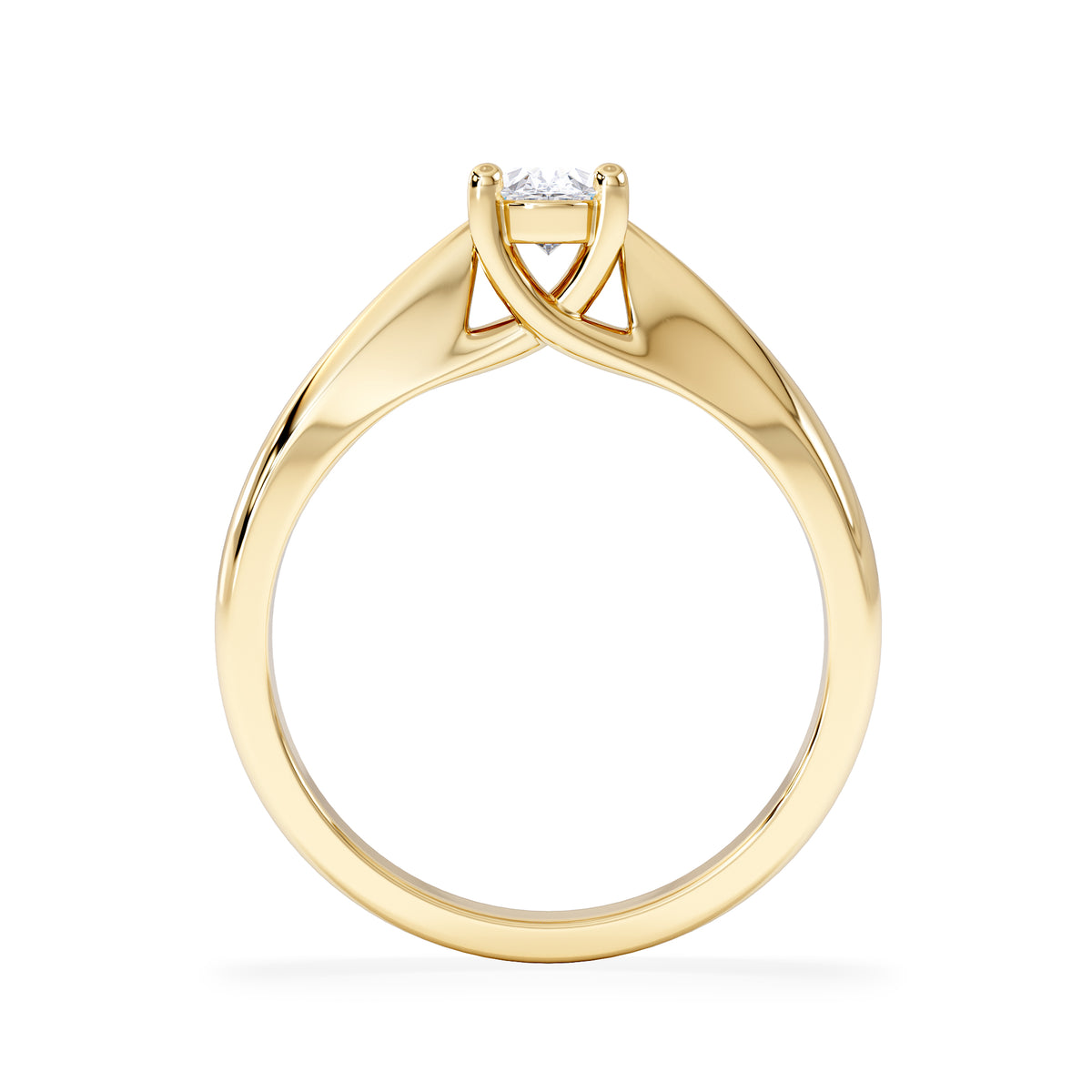 Naomi Oval Cut Lab Diamond Engagement Ring 0.50ct H/SI in 9k Gold
