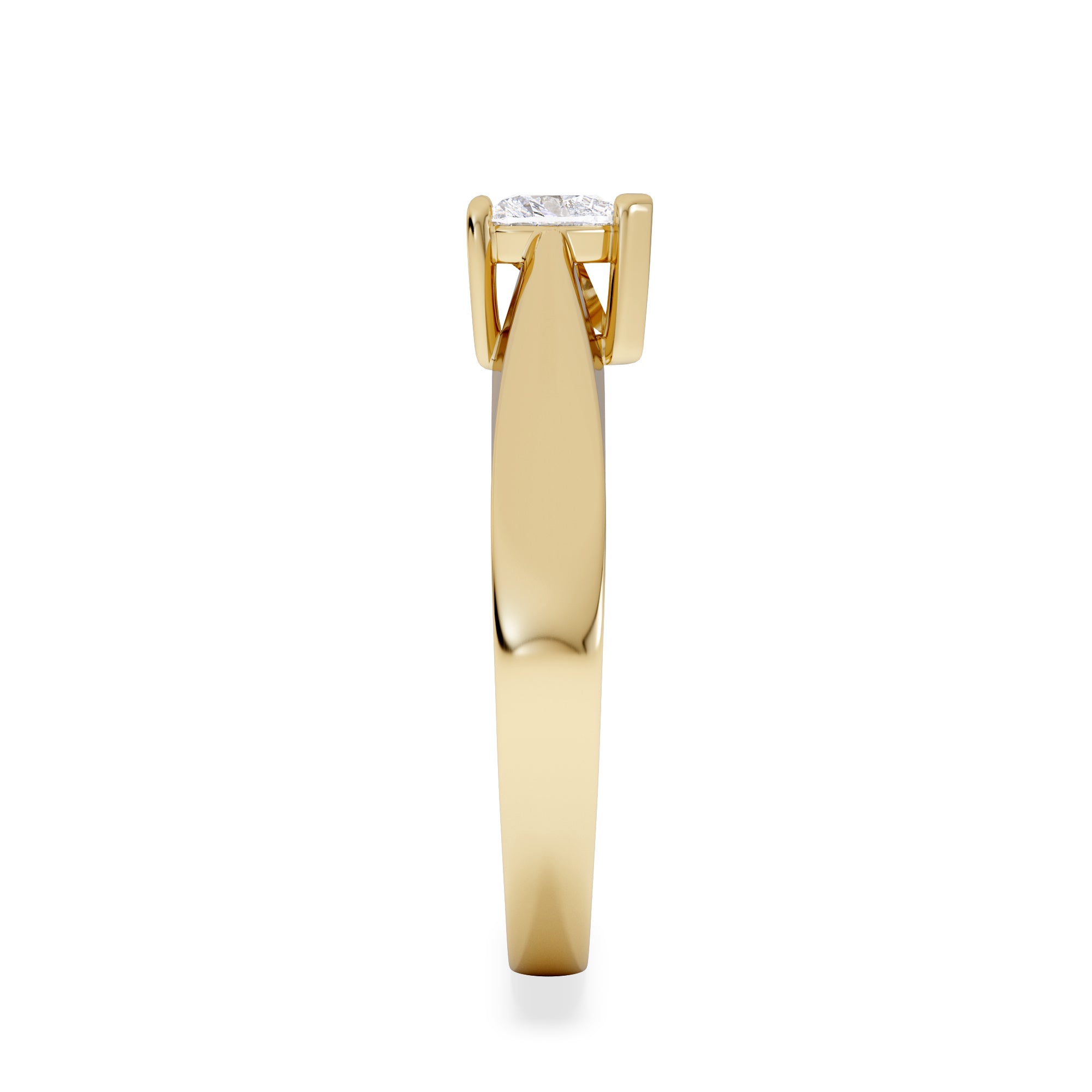 Naomi Heart Cut Lab Diamond Engagement Ring 0.33ct H/SI in 18k Gold Vermeil