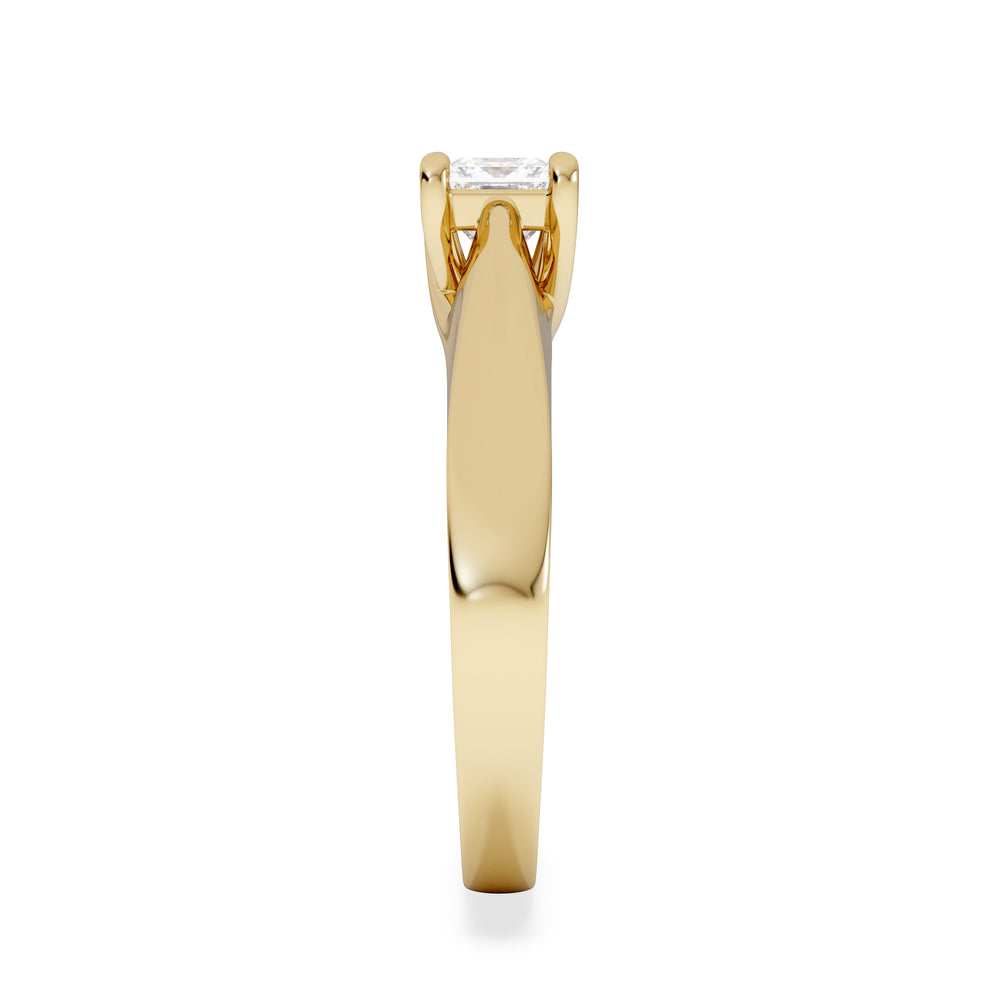Naomi Princess Cut Lab Diamond Engagement Ring 0.50ct H/SI in 18k Gold Vermeil