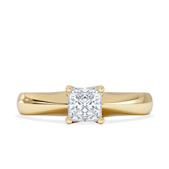 Naomi Princess Cut Lab Diamond Engagement Ring 0.50ct H/SI in 9k Gold