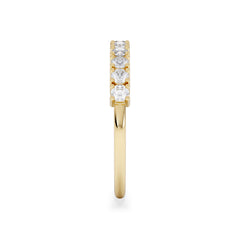 Twilight Lab Diamond Half Eternity Ring 0.50ct in 18K Gold Vermeil
