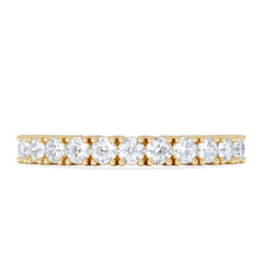 Twilight Lab Diamond Half Eternity Ring 0.50ct in 18K Gold Vermeil