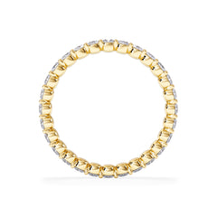 Chloe Lab Diamond 1.00ct Eternity Ring G/VS in 18K Gold Vermeil