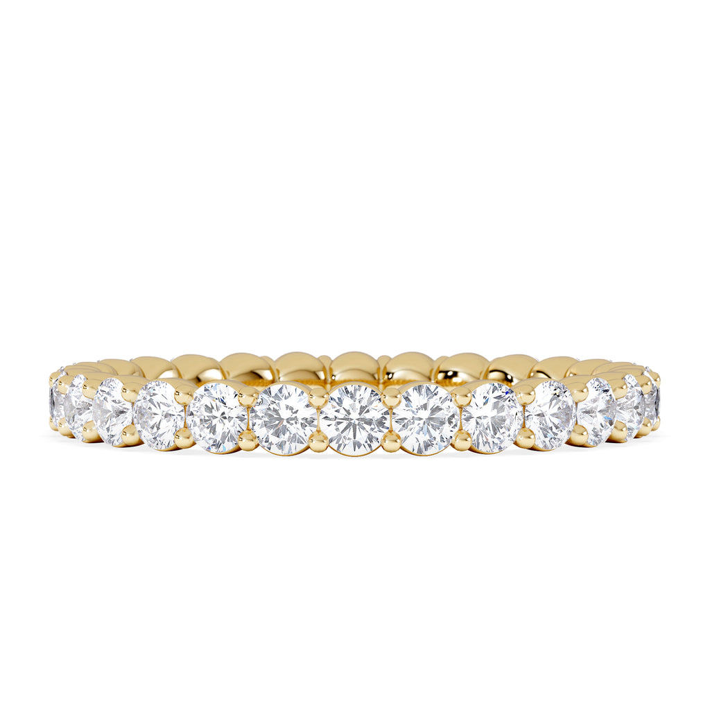 Chloe Lab Diamond 1.00ct Eternity Ring G/VS in 18K Gold Vermeil