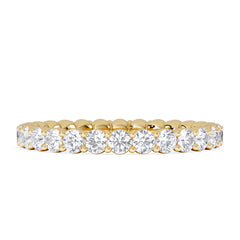 Chloe Lab Diamond 1.00ct Eternity Ring G/VS in 18K Gold Vermeil
