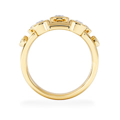 Lab Diamond Rain Drop Ring 0.50ct in 18K Gold Vermeil