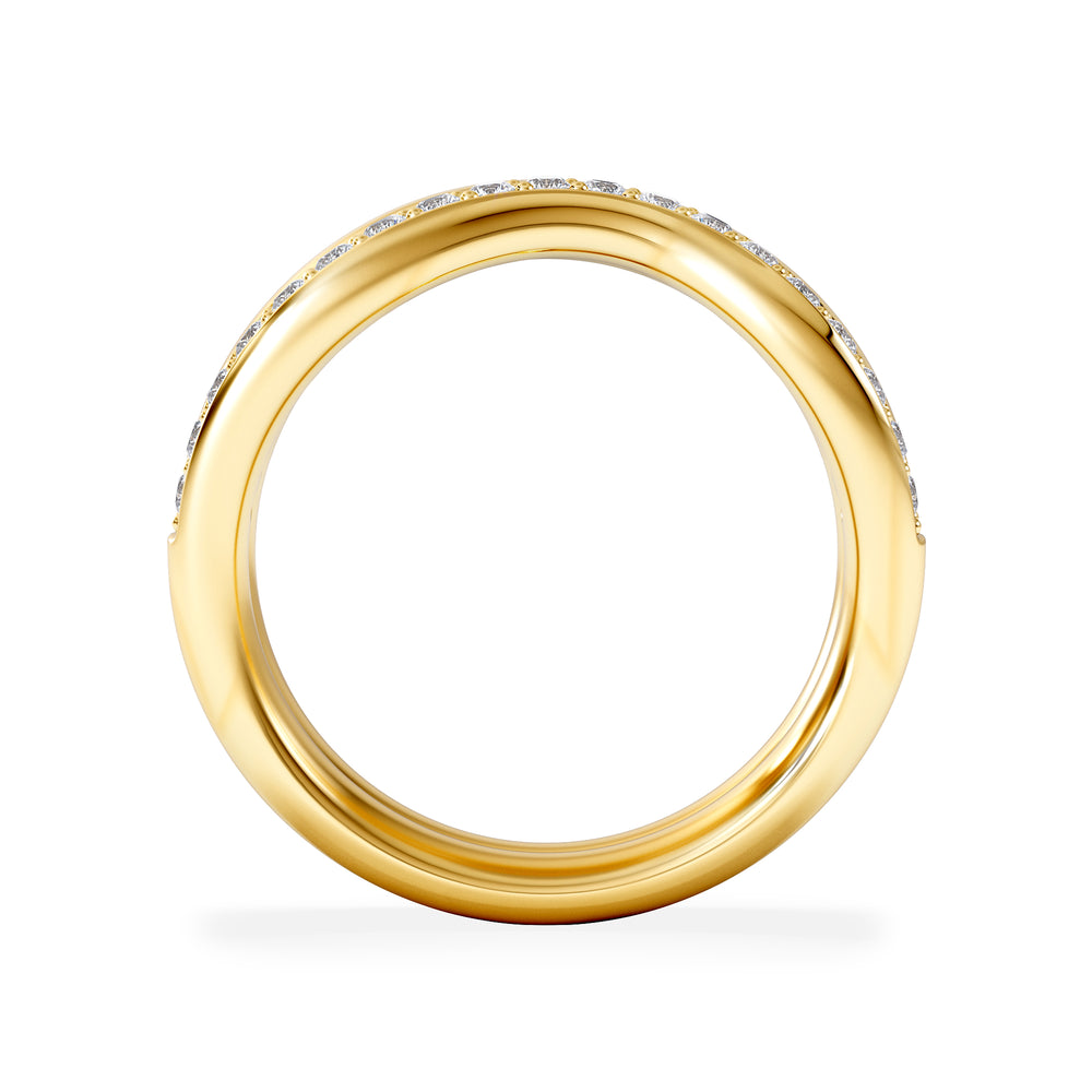 Duo Wave Stacking Lab Diamond Ring 0.26ct in 9K Gold